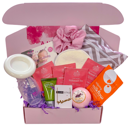 breastfeeding gift box basket for women nursing new baby to help milk flow and lactation Hey You Gift Box Houston Texas Gift Shop