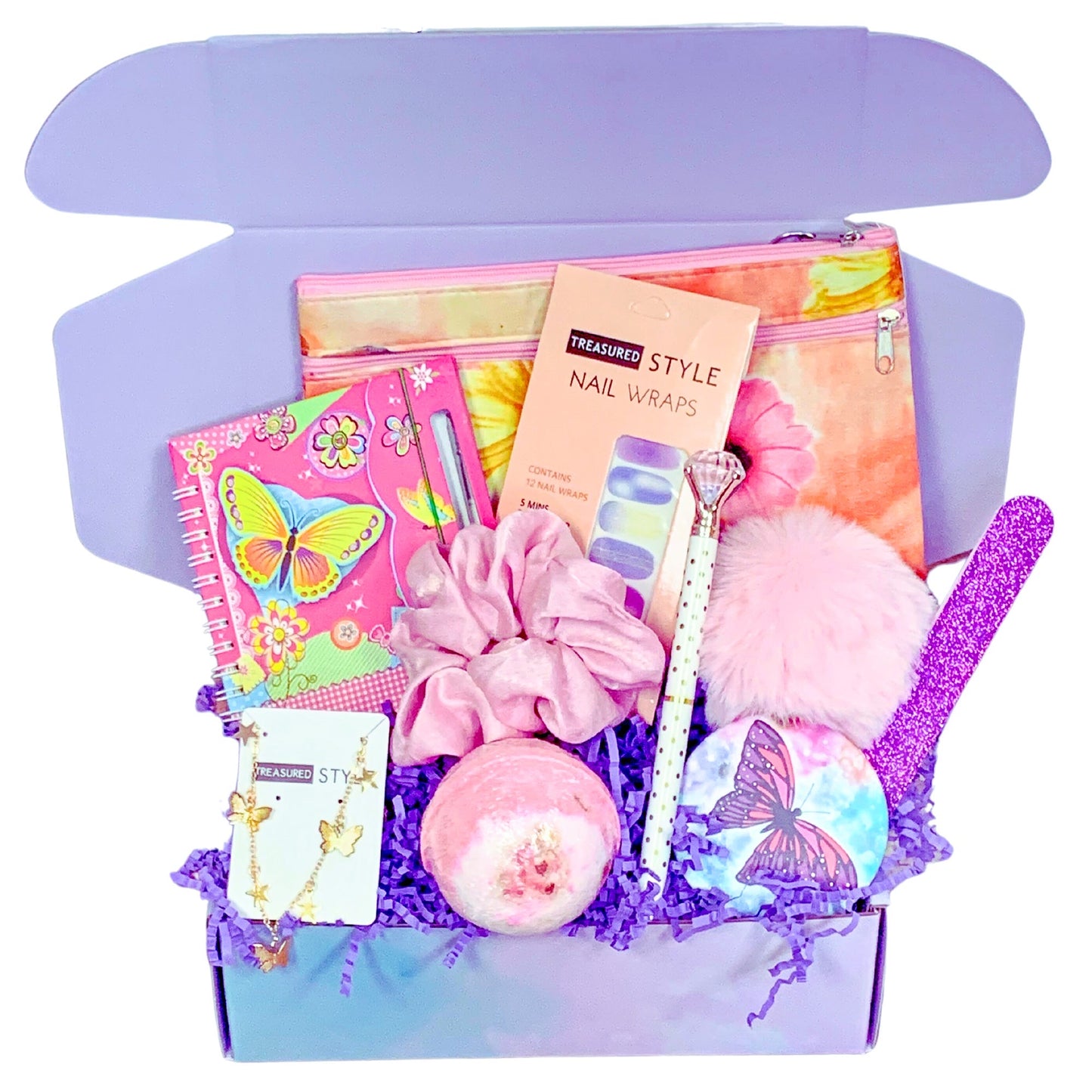 Teen-Girl-Gift-Box-Teen-Gifts-Houston-Texas-Gift-Shop, bath bomb, tween gifts for her, granddaughter care package, self care kit 