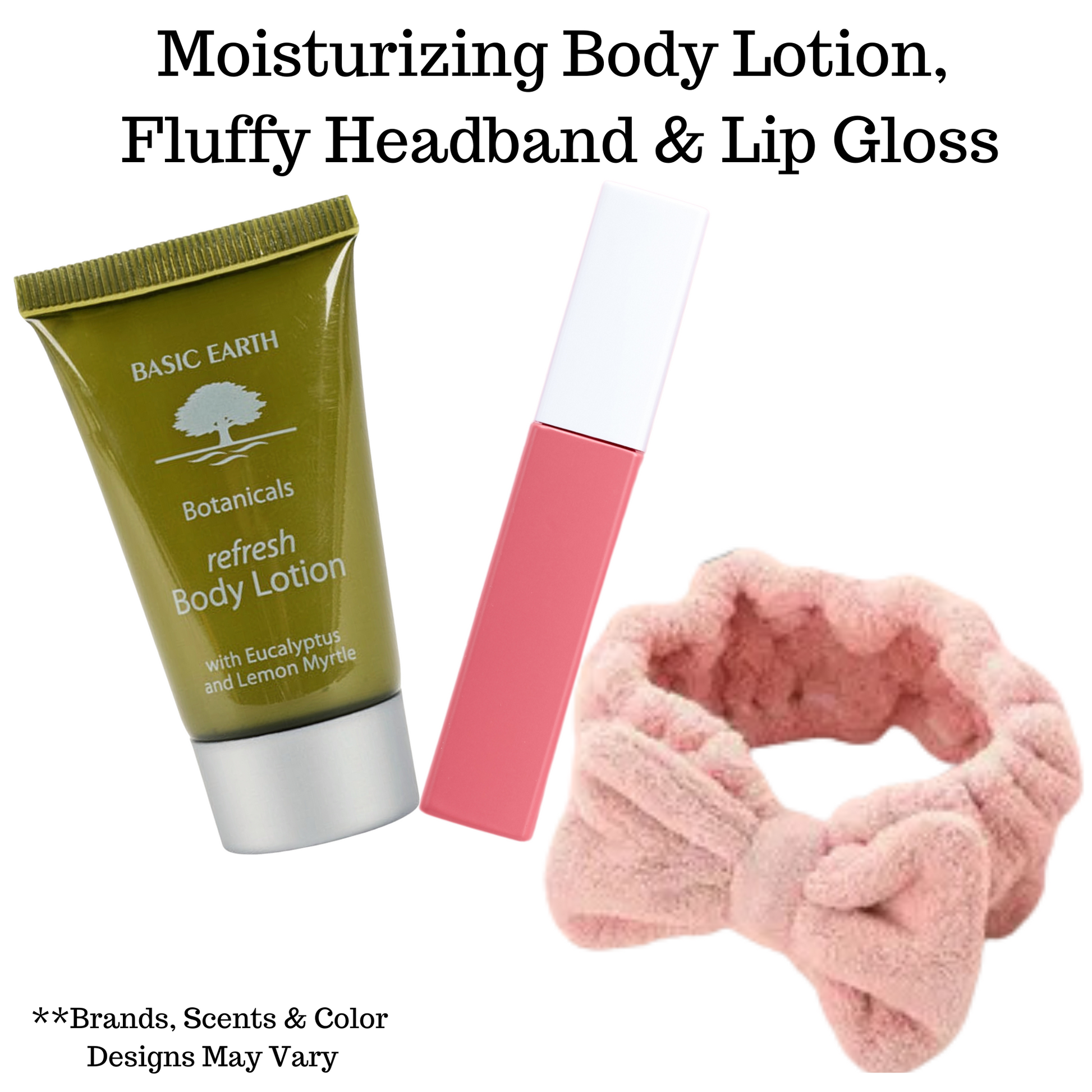 fluffy headband lotion lip gloss for teen tween girl present gift selfcare Hey You gift Box Houston Baytown Texas Gift Shop