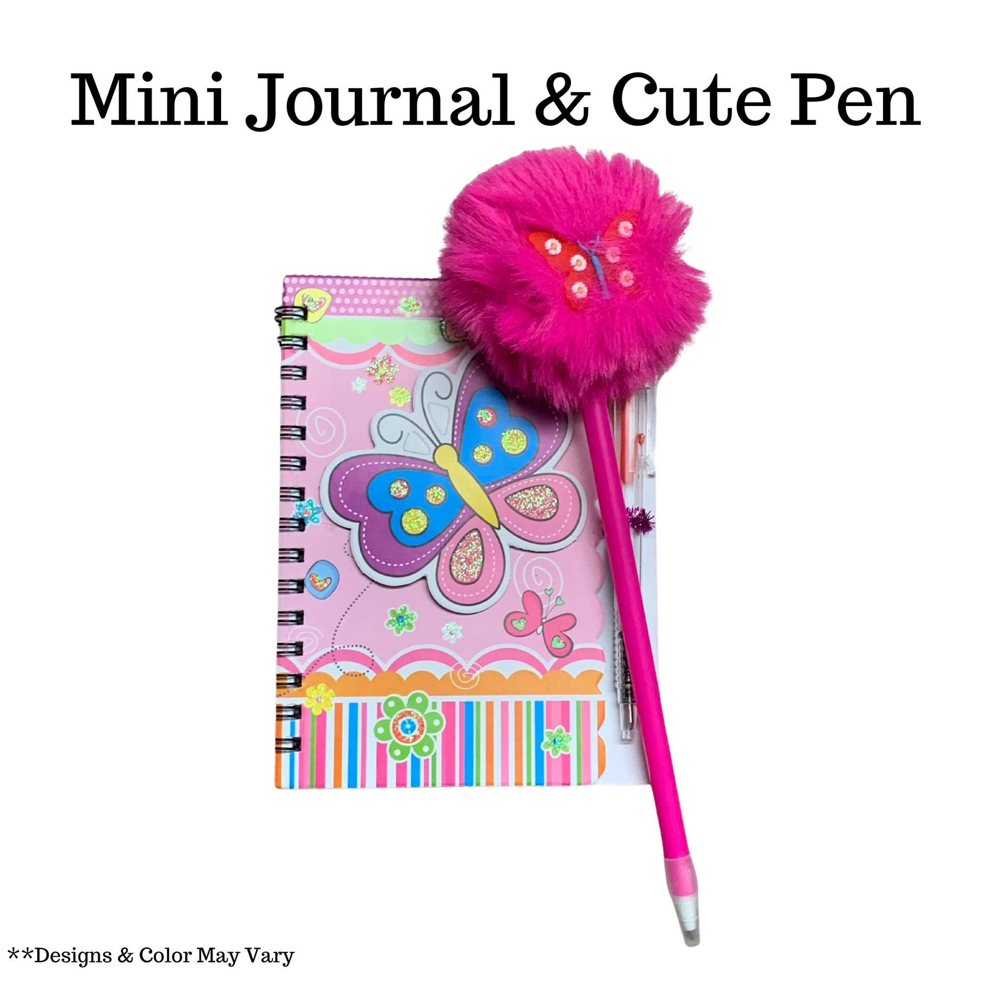 journal fluffy pen write notes mini Hey You Gift Box Houston Texas Gift Shop Gift for teen girls
