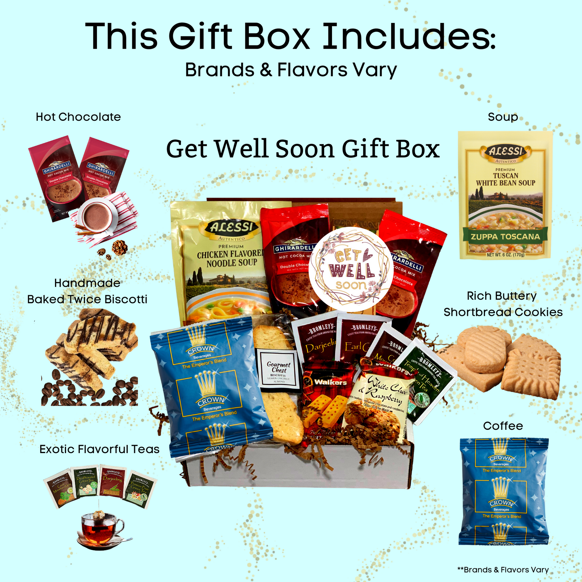 get well soon gift box hey you gift box basket  gift shop unisex soup box