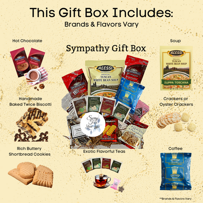 sympathy gift box sorry for loss gifts hey you gift box houston baytown gift shop