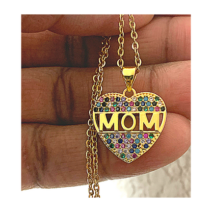 Mom Jeweled Necklace