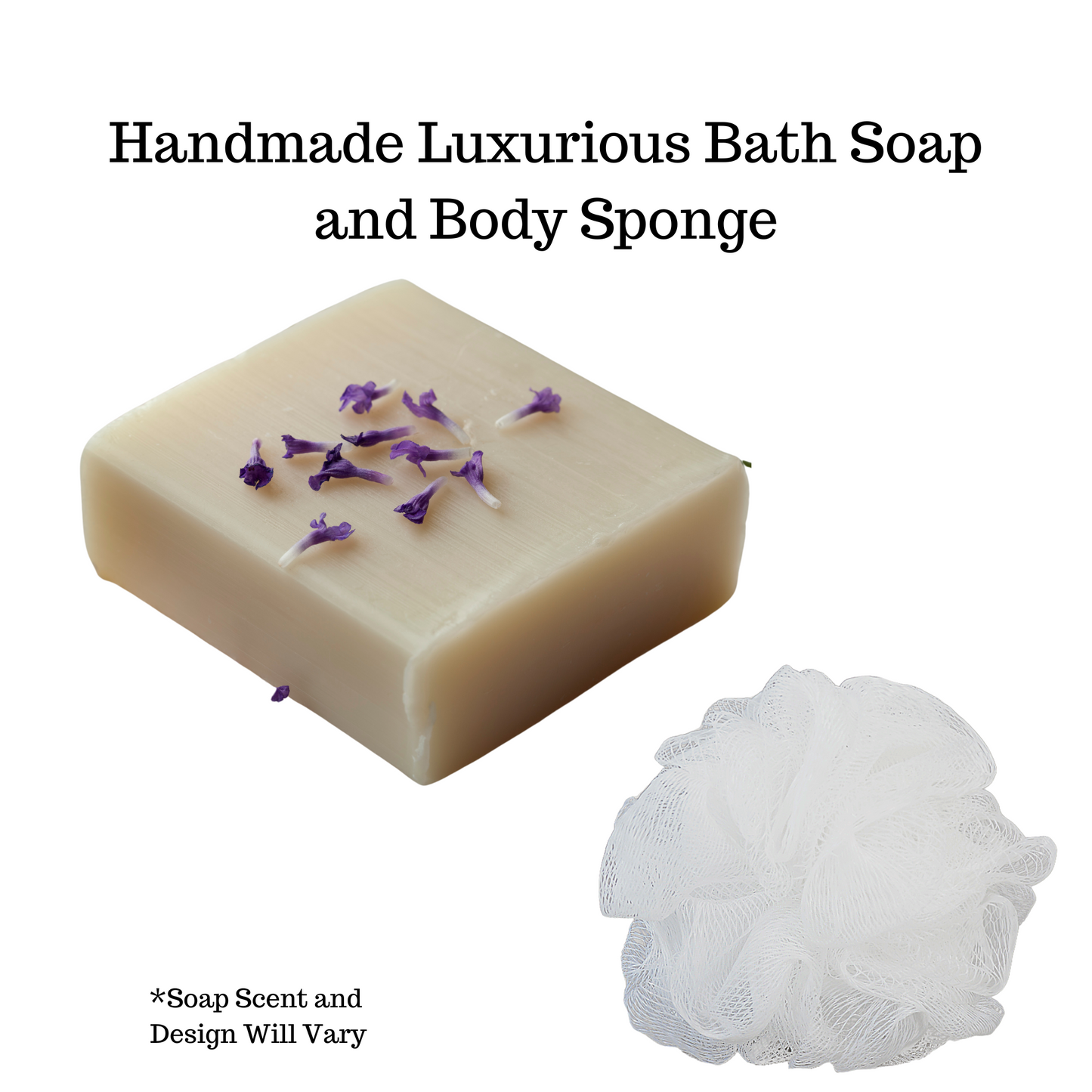 handmade bath soap body puff scents vary hey you gift box Texas Houston Baytown Gift Shop