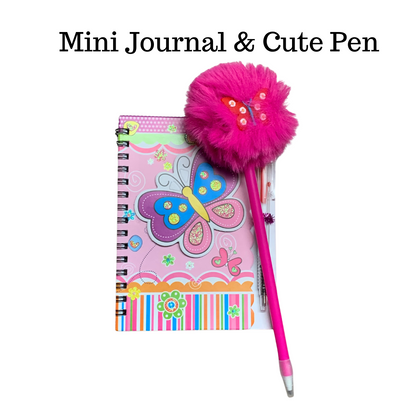mini journal and pen for girls, teen girls preteen tween 